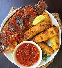 Peppered Fish With Sides