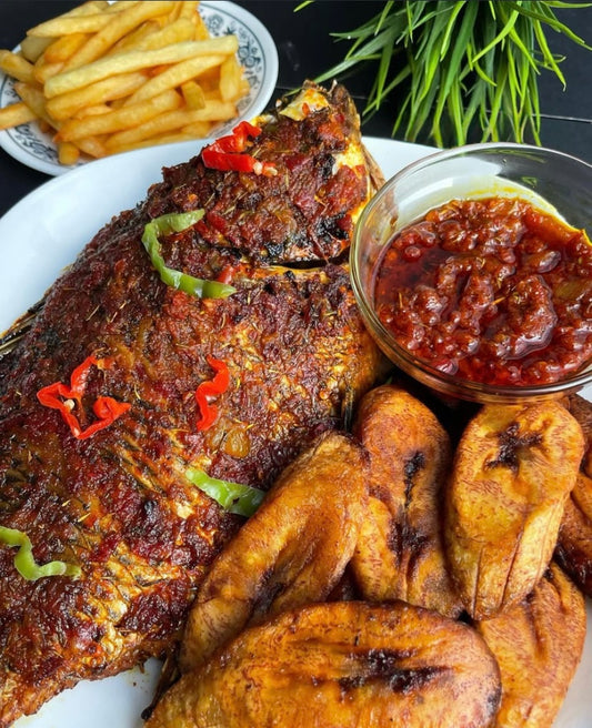 Peppered Fish With Sides