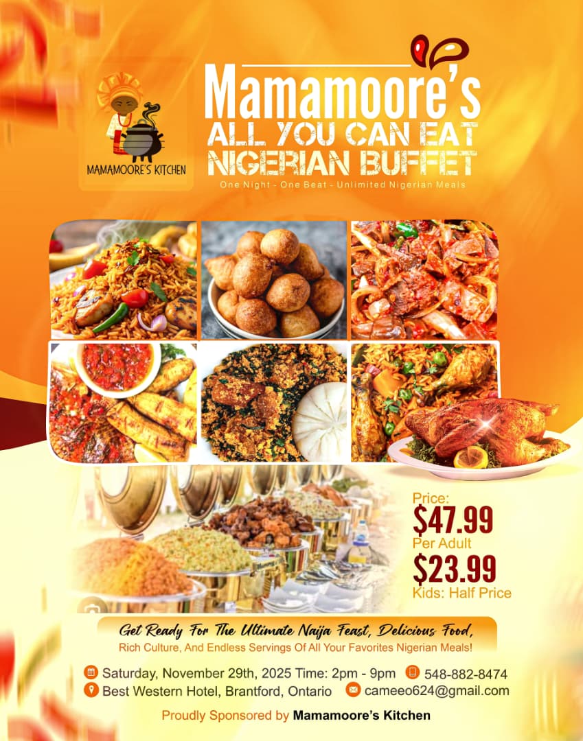 Mamamoore's All You Can Eat Nigerian Buffet Ticket